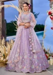 Lavendor Satin Silk Fabric Sequin Embroidered Ready to Wear Lehenga Choli With Dupatta